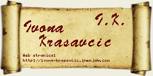 Ivona Krasavčić vizit kartica